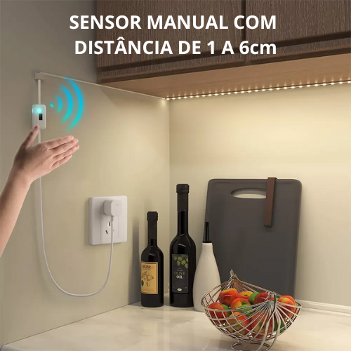 Fita LED inteligente com sensor de movimento