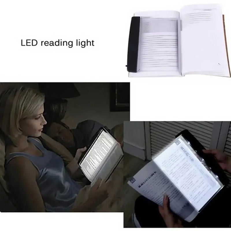 Luminária portátil para leitura noturna. Ideal para leitura na cama ou em ambientes escuros ou pouco iluminados.