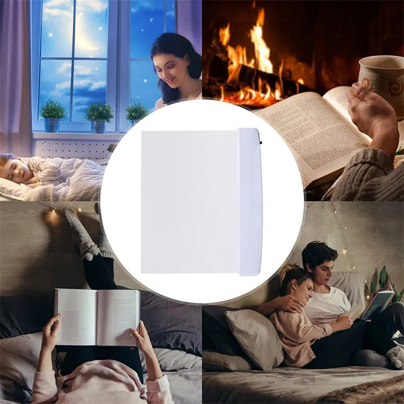 Luminária portátil para leitura noturna. Ideal para leitura na cama ou em ambientes escuros ou pouco iluminados.