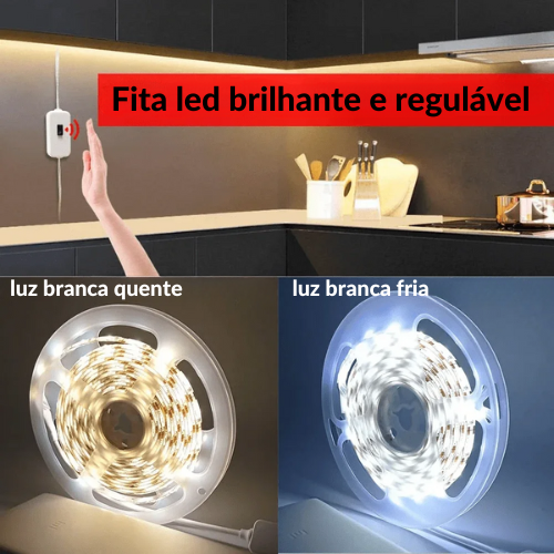 Fita LED inteligente com sensor de movimento